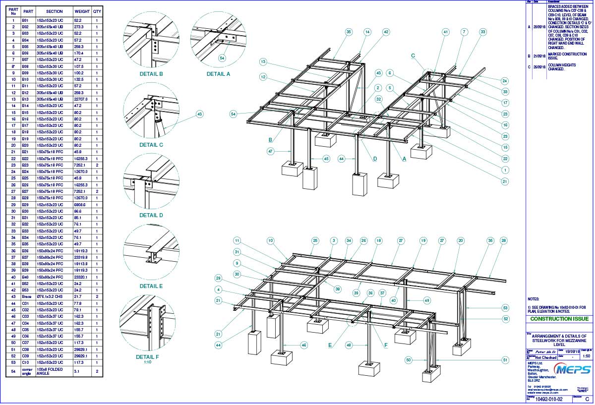 MEPS Limited 2D and 3D Computer Aided Design Services