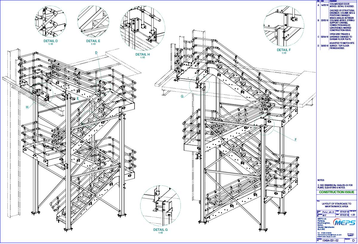 MEPS Limited 2D and 3D Computer Aided Design Services