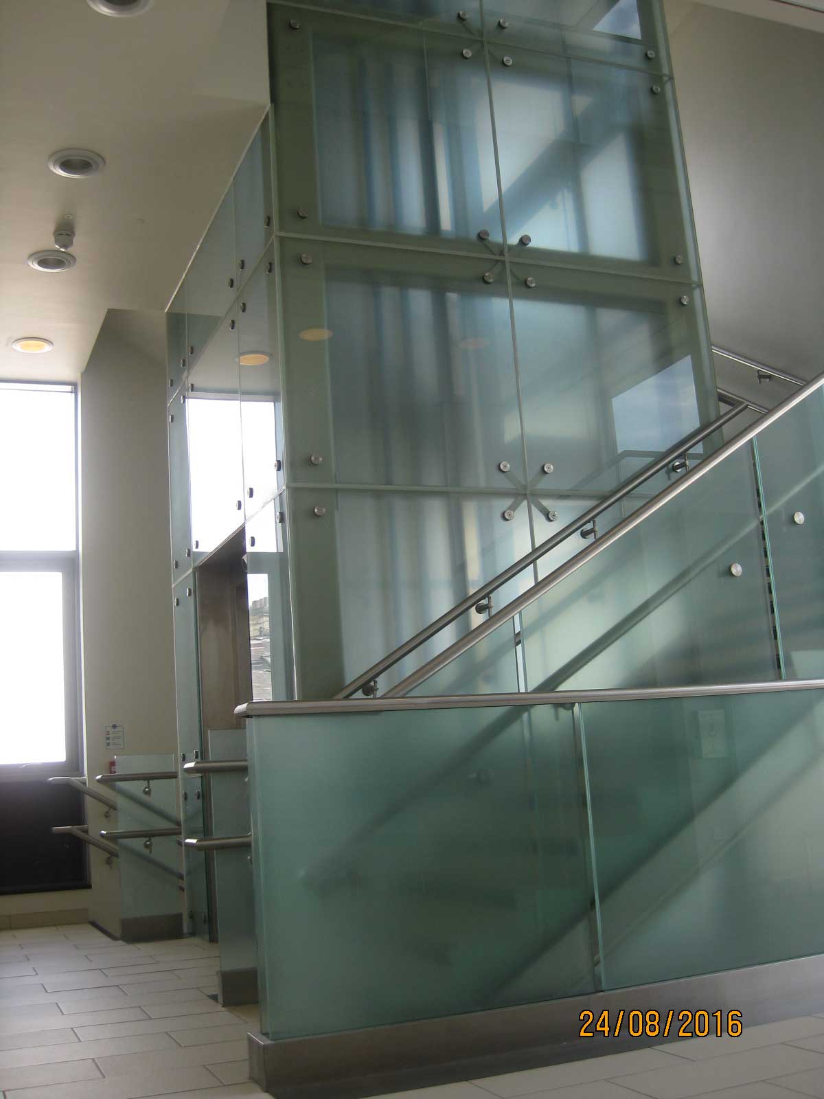 Glazed lift shaft
