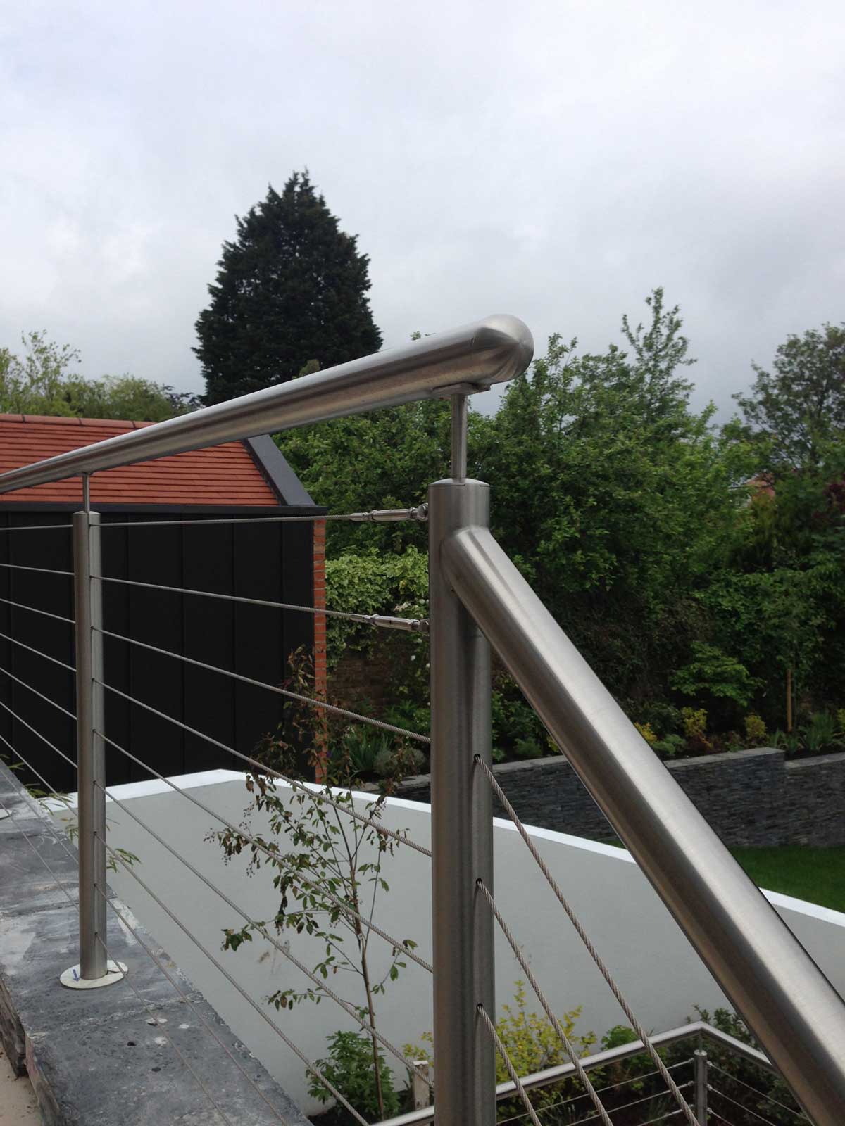 Steel handrail and balustrades