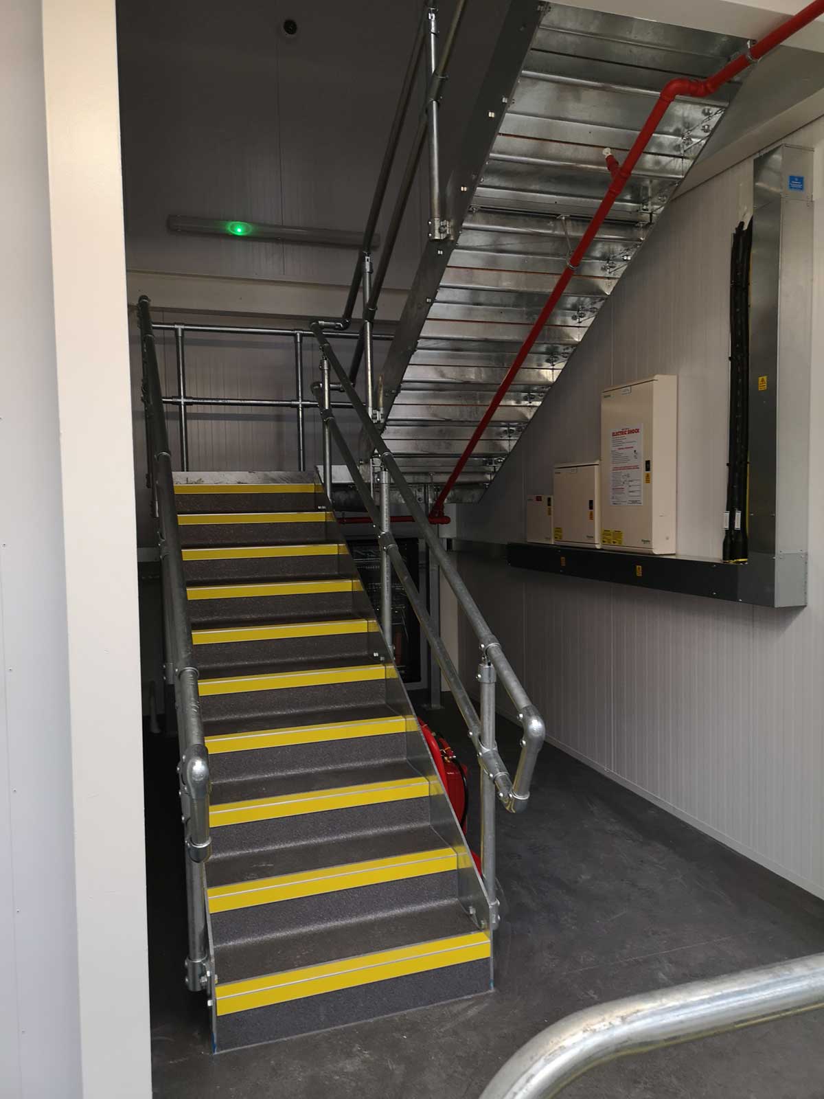 Steel staircase